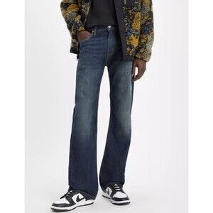 LEVI'S MEN'S 527 SLIM BOOTCUT DARK WASH STRETCH JEANS 34x34 Blue Denim Western